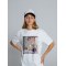 Tricou Albă ca Zăpada bea cafea. Photo 1